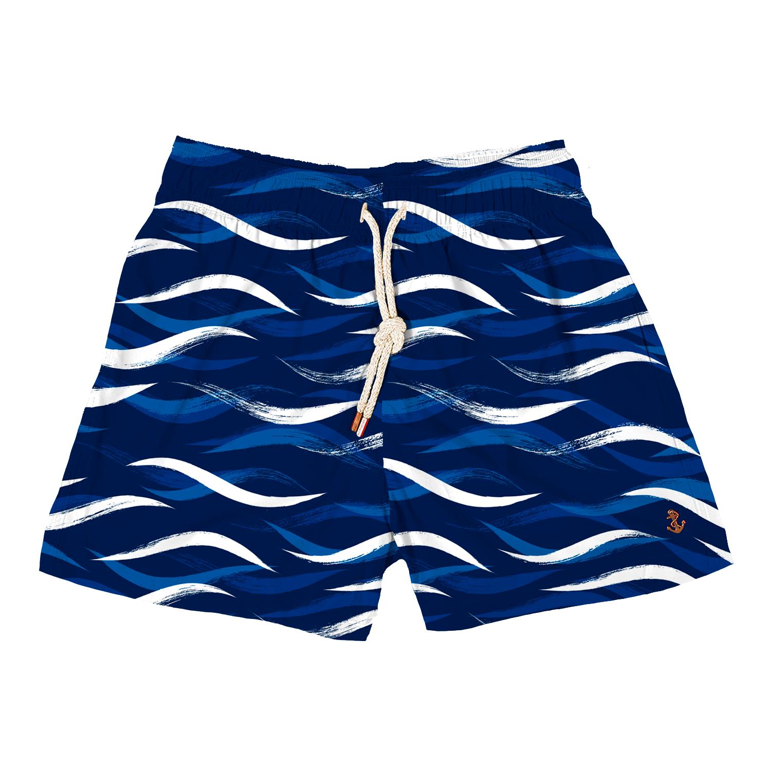 Japanese Waves- Blue- Designer Swim Trunks | Retromarine – Retromarine ...